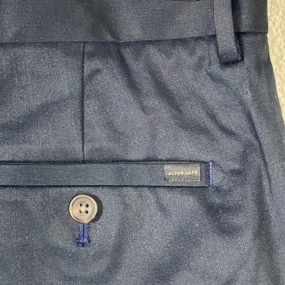 NWT Alton Lane Brushed Motion Performance Chino Trouser Pant Navy Blue Sz 32 - Picture 7 of 15